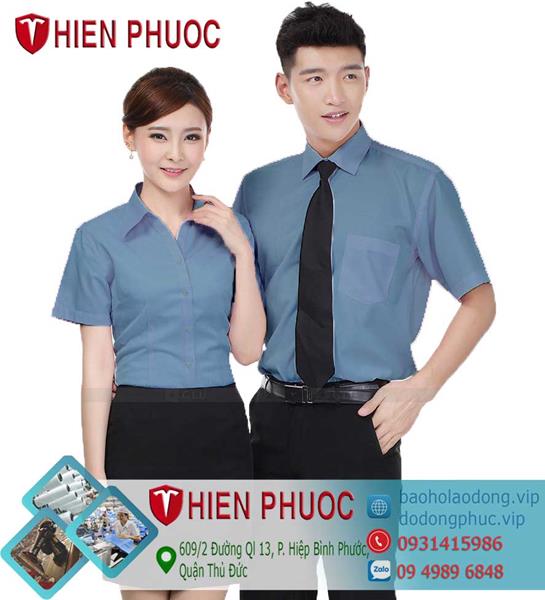 Đồng phục văn phòng tay ngắn - Công Ty TNHH Bảo Hộ Lao Động Thiên Phước